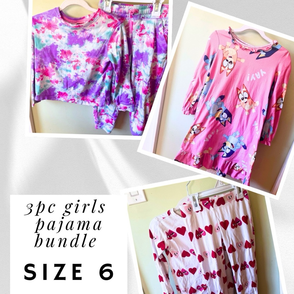 Old Navy Girls Pajama Set - Pink, Purple, White